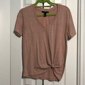Blush Pink V-Neck Tee